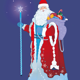 Новогодние иллюстрации.Карточки персонажей.