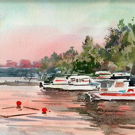 Этюды акварельные 2017 год