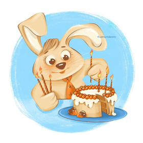 Открытка в День рождения