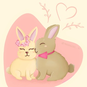 Иллюстрация на День всех влюблённых