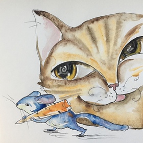 Иллюстрации к книге о приключениях шиншиллы Вени