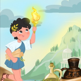 Иллюстрации для детской книги "Олимпиада Навсегда" 