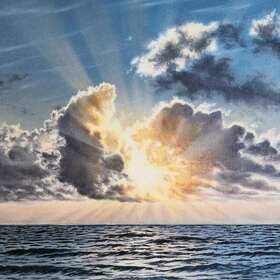 Масло. Холст. Эпоксидная смола и акрил.