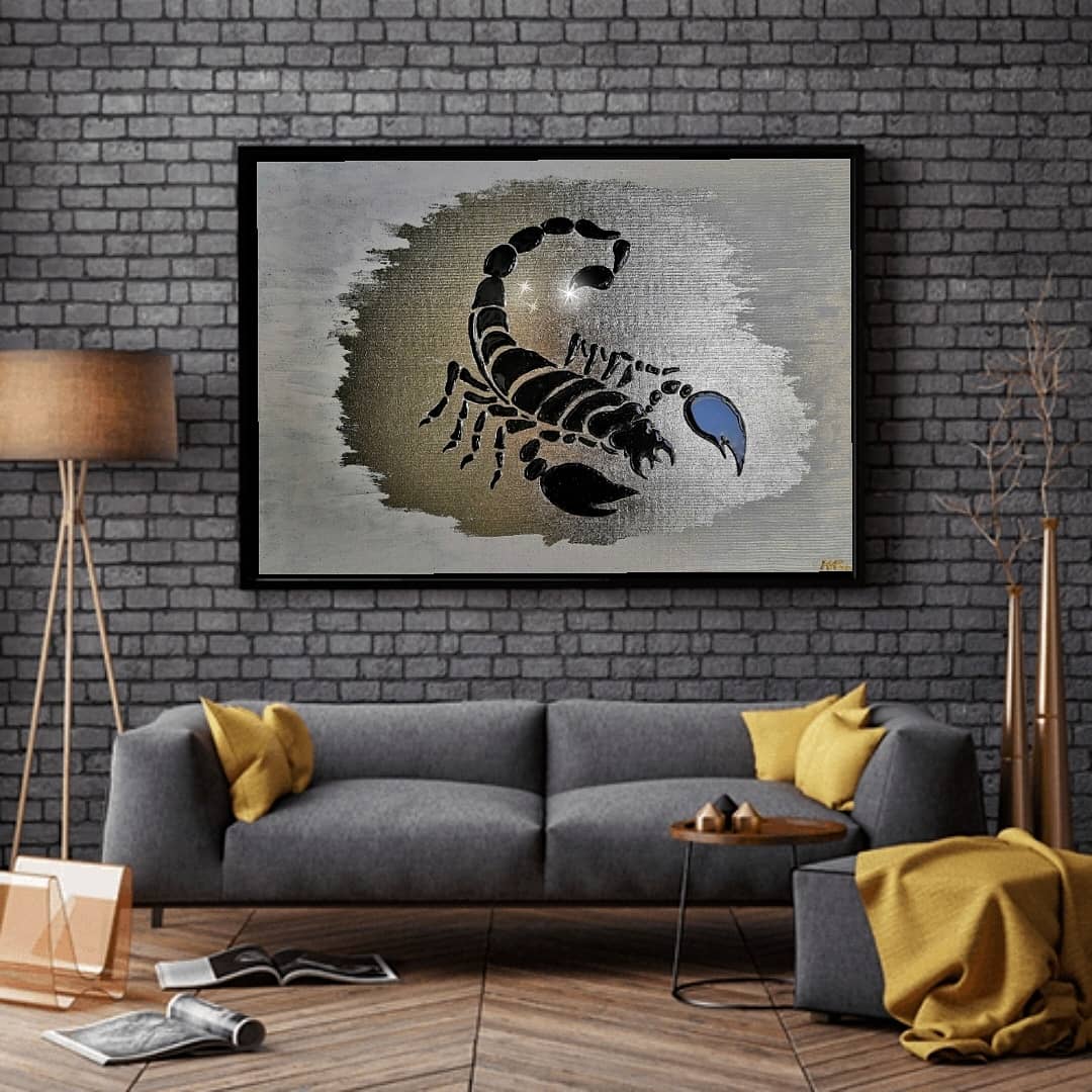 Масло. Холст. Эпоксидная смола и акрил.