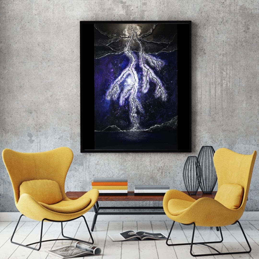 Масло. Холст. Эпоксидная смола и акрил.