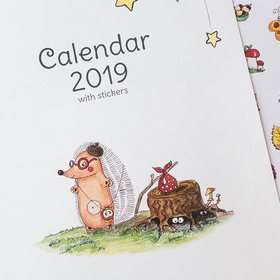 Календарь с наклейками 