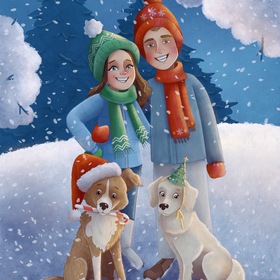 Семейный портрет с собаками