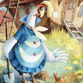 Глаша - курица в берете