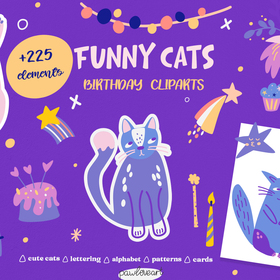 Милые праздничные коты 