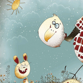 Переработка детского рисунка в своём стиле