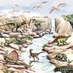 Пазл динозавры