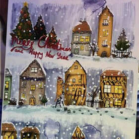 Новогодние открытки дарят тепло