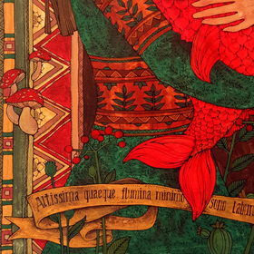 Красная Рыба (холст, акрил)