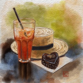 Работы в стиле «акварель»