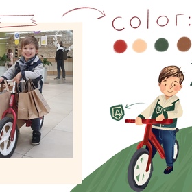 Дизайн персонажа из книги