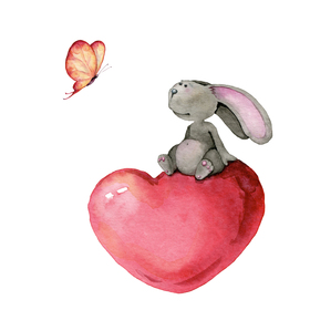 Персонажи для серии открыток к Дню Святого Валентина