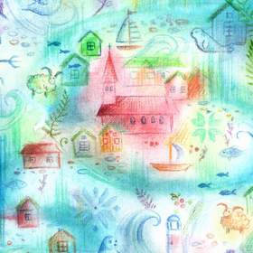 Серия иллюстраций «Исландия» для фирменного стиля