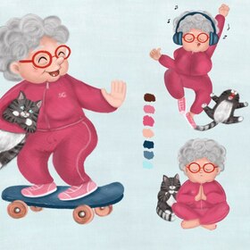 Персонаж: озорная бабуля