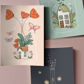 Иллюстрации для открыток