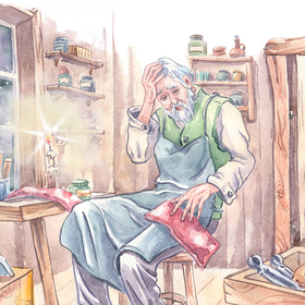 Сапожник за работой