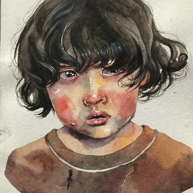 Акварельные прортретики 😡😡