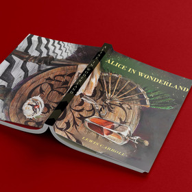 Обложка для книги Л. Керролла "Алиса в стране Чудес"