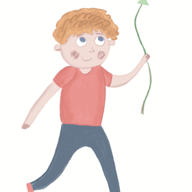 Мальчик и воздушный шарик