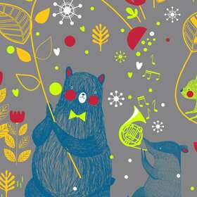 Принт "Джаз-Бенд"