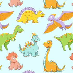 Веселые динозаврики