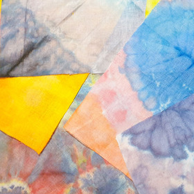 Окрашивание текстиля в техниках узелкового батика