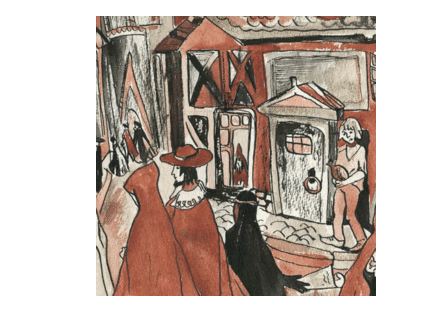 Графические работы к роману В. Брюсова "Огненный ангел"