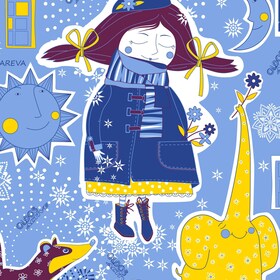 Принт "Зимний сон"