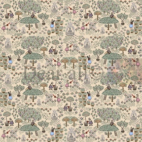 Узор «Цветочный сад» принт для ткани, обоев