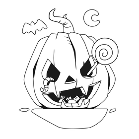 Раскраска на хэллоуин | ч. 2