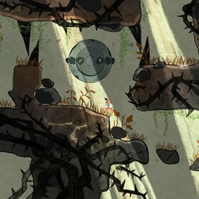 Иллюстрации локаций к компьютерной игре.