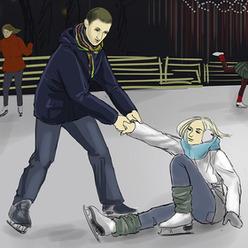 Фрагменты иллюстраций по одной истории