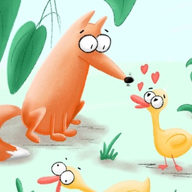 История лисенка и утенка