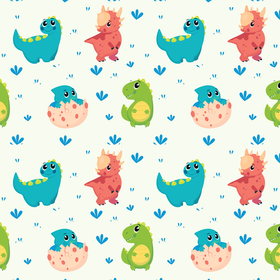 Бесшовный принт для детской одежды