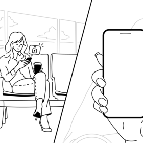 Серия комиксов для рекламы мобильного приложения