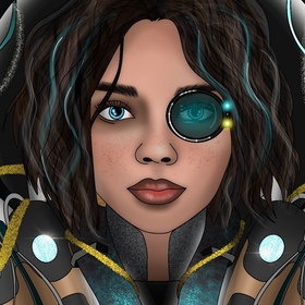 Арты в стиле киберпанк 