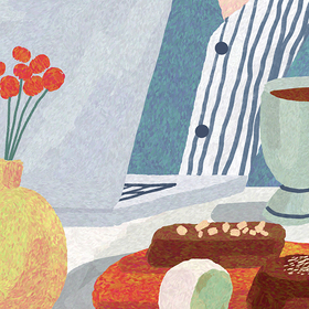 Иллюстрации для Bowl Cafe 