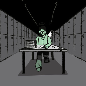 Иллюстрации для сет-дизайна "IT-NIGHT" мероприятие