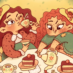 Иллюстрация "Чаепитие"