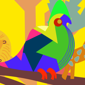 Иллюстрации  для стикерпака Московского зоопарка