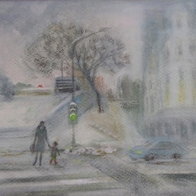 Иллюстрации к мультфильму "СНЕГ"