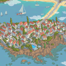 Карта острова Святого Стефана