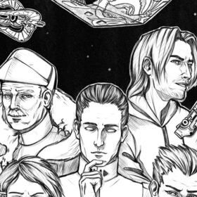 Комиксный стиль (чб)