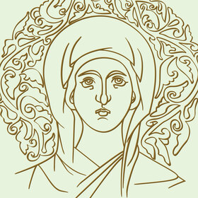 Византийская икона, орнамент