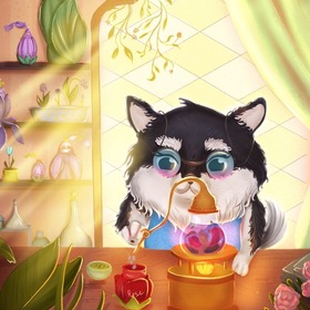 Персонаж - собака парфюмер