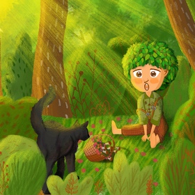 Создание персонажа для детской иллюстрации 